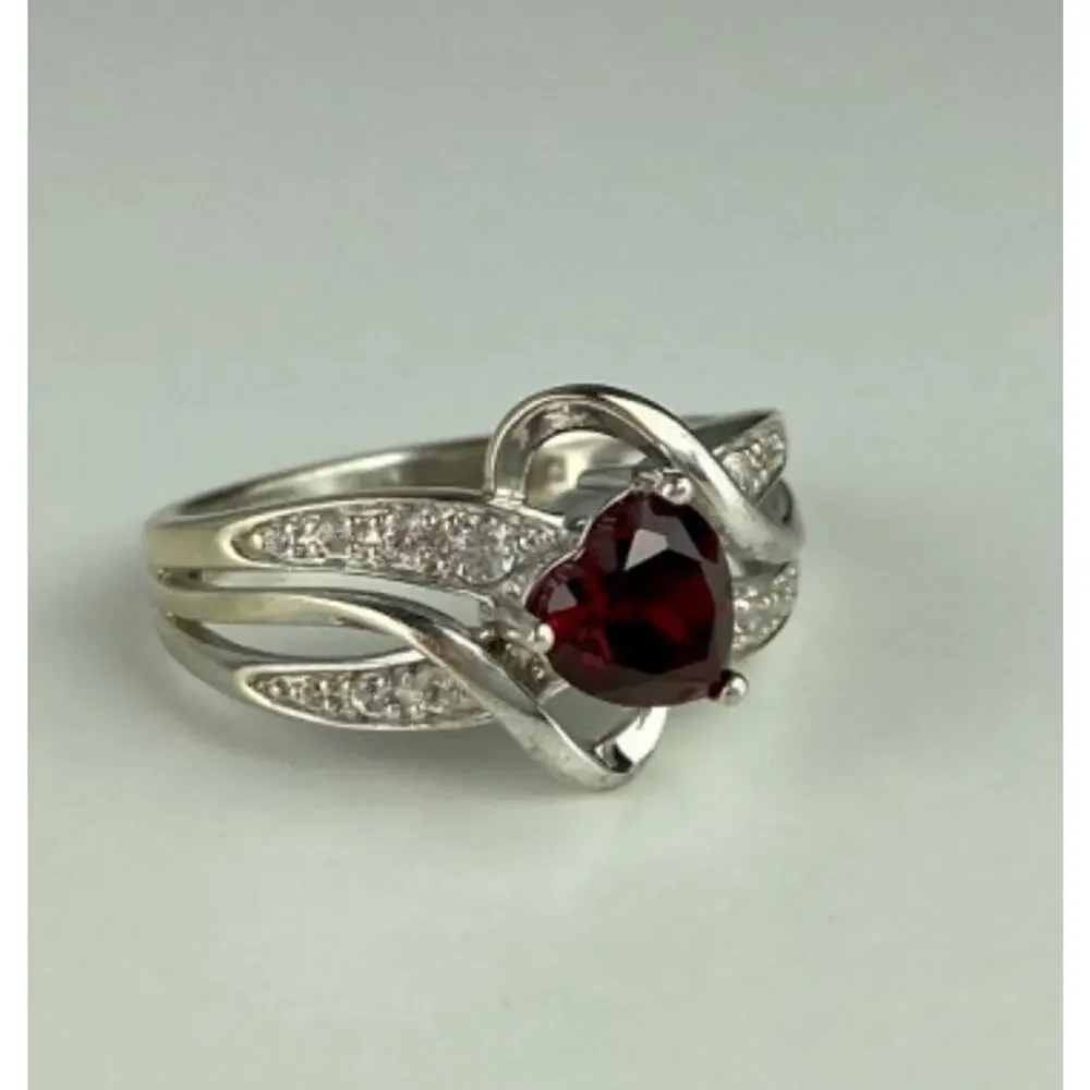 925 Sterling Silver Spinel & CZ 